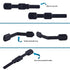 Child Proof Safety Locks - Baby Proofing Cabinet Lock with Adjustable Strap Latches, 6 Extra 3M Adhesives, Black