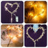 Wedding Cake Toppers Love Heart Pearl Cake Toppers with LED Light for Birthday Wedding Engagement Decorations