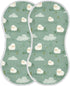 decor gift 22x11in Cotton Soft Burp Cloths Easy Care Lambs Cloud Island Off White wash Cloth for Babies Girls and Boys