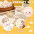 Hollowfly 20 Pcs Positive Dumpling Stress Balls Fidget Sensory Toy Emotional Relief Squeeze Stretchy Food Pierogi