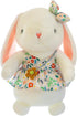 Soft and Cute Plush Rabbit, Small Flower Skirt Wearing Bow Rabbit Toys, Washable Stuffed Animal Rabbit for Children's