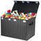 Large Toy Box Chest for Kids, Black Storage Organizer Bins with Lid for Living Room, Nursery, Bedroom, Playroom