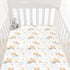 Pynnlts 52x28in Cartoon Bear Baby Crib Sheets Fitted Crib Sheet for Boys Girls Cute Bear Moon Stars Clouds Baby Sheet