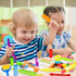 Wxqfumy Set, 15 Dough Tool Pcs Basic Dough Tools Kits for Kids, Dough Accessories Includes Cutters Roller, Rolling