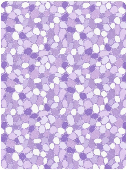 miaozhen 1 Pack 52x28 Cotton Crib Sheets for Baby Boys Girls Soft Comfy Ghothic Pebbles Sequin Pastel Purple Toddler