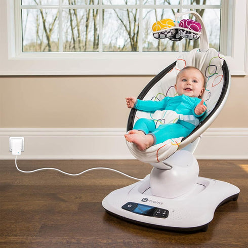 4moms Mamaroo RockaRoo Baby Swing Power Cord Replacement, 12V AC Adapter Charger, 6.6 ft Cable