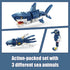 3 1 Set, 14+ (1084 HIGH GODO Creator in Animals Building Owl, Shark, Crocodle, Tiger to Animal Model Toys, Collectible