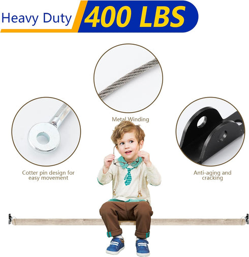 Furniture Anchors Anti-Tip Kit (4 Pack) for Baby Proofing, Secure 400 lbs Cabinet with Wall Anchor Safety Strap