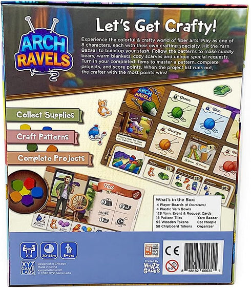 ArchRavels Family Board Game - Set Collection & Drafting Game for 2 to 4 Players, Ages 8+