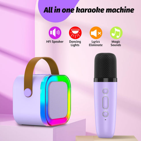 OUTUVAS 4-12, Kids Karaoke Machine Toy, Ages Christmas & Birthday Gift, Karaoke Toys for Boys & Girls