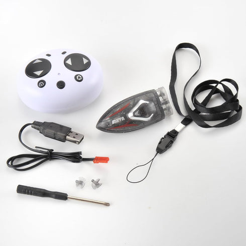 360 2.4 Swimming PowerTRC Mini Remote Control Boat RC Boat Rotating G Build in Rechargeable Battery Lake Pools Bathtubs