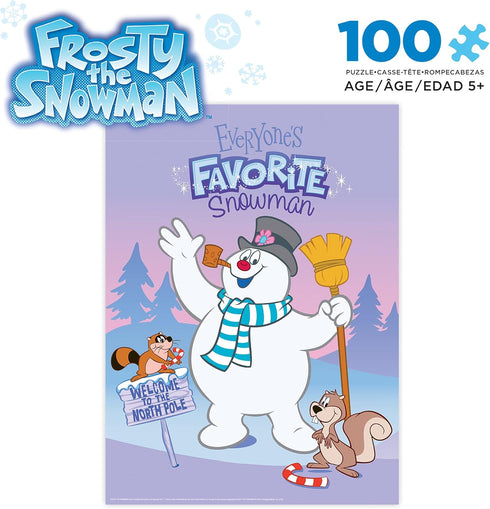 Ceaco - Frosty The Snowman - 100 Piece Holiday Jigsaw Puzzle, Everyone’s Favorite Snowman.
