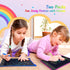 TECJOE 2 Pack LCD Writing Tablet - 10 Inch Colorful Doodle Board Drawing Tablet for Kids, Travel Learning Toys