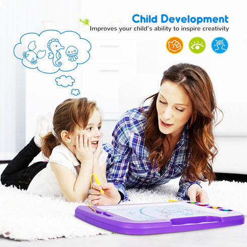 1 2 3 4 4 16 13 SGILE Toddler Toys for Kids, Large Magnetic Drawing Board for Birthday Gift, Toys for Year Old Girls