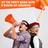 12 Pieces Orange Cheer Megaphone for Party Favors Noisemaker Toys DIY Plastic for Sports Match Game Outdoor Activities