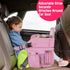 MENZOKE Kids Travel Tray, Car Seat Table Tray, Road Trip Essentials with Educational Drawing Board, Tablet Holder