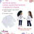 18 Inch 5-Pack 18" Emily Rose Doll Clothes Value Basics Bright White Long Sleeved T-Shirts Tees for Party Gift Crafting