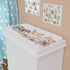 Cute Woodland Animals Spring Floral Changing Pad Cover, Bear Raccoon Hedgehog Rabbit Sheets for Boys Girls, 32"x16"