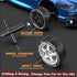KAIMIO 1:24 4WD 2.4GHz 30KM/H (8607-Black) Scale RC Drift Car High Speed Racing Sport Toy Car with LED Lights, Racing