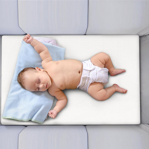 YENING Pack 38x26 Pack Organic Cotton and Play Mattress Pad Breathable Waterproof Baby Mattress for N Play Matress