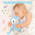 Fuzqq 0-6 Play,Tummy 0-12 Baby Toys Months,Musical Plush Stuffed Animal with Rattles & Crinkle Paper,Hanging Ring