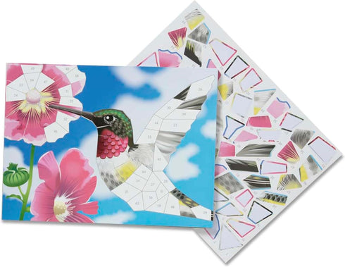 Melissa & Doug Mosaic Sticker Pad Nature, 12 Color Scenes to Complete with 850+ Stickers