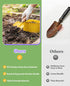 Floraxa 8Pcs Set 3 Kids Gardening with Metal Basket & Real Metal Tools, STEM Outdoor Kit, Ergonomic Wooden Handles