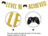 Game on Level 16 Unlocked Banner, Glittery Hanging Sign for 16th Birthday Party Decorations