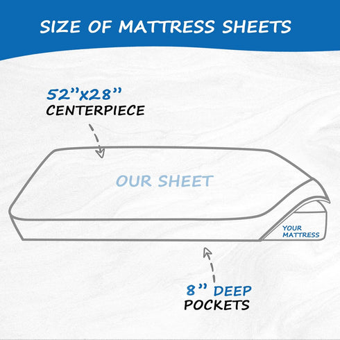 Baby Crib Sheets for Girls, 2 Pack Fitted Crib Sheet for Standard Crib Mattress & Toddler Bed Mattress, Snug Fit Soft