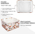 BBSET 3 Closet Pcs Western Bull Boho Rectangle Storage Basket Collapsible Highland Cow Storage Bin for Nursery Toys