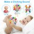 TOHIBEE 0-6 6-12 0 3 6 9 12 18 1 2 Baby Montessori Sensory Toys for Months, Baby Teether Teething Toys for Babies