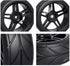 Pre-Glued 12mm Hex 1/10 On Road RC Touring Car Wheels & Tires 26mm for Traxxas 4-Tec 2.0, 4pcs