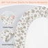 2 Pack Basumee Muslin Bassinet Sheets for Baby Girl Boy Soft Breathable Baby Bedside Bassinet Fitted Sheets with Bottom