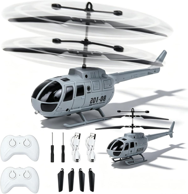 Generic Remote Control Helicopter for Kids Boys Girls,2 Pack Military Toys Attack Helicopter,Army
