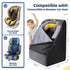 Backpack YOREPEK Padded Car Seat Travel Bag for Airplane Travel Compatible with Chicco, Britax, Nuna Rava, Sturdy Car