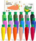 JUPITEARTH Carrot Crayons for Kids 18 Colors, Non Toxic Beeswax Crayons for