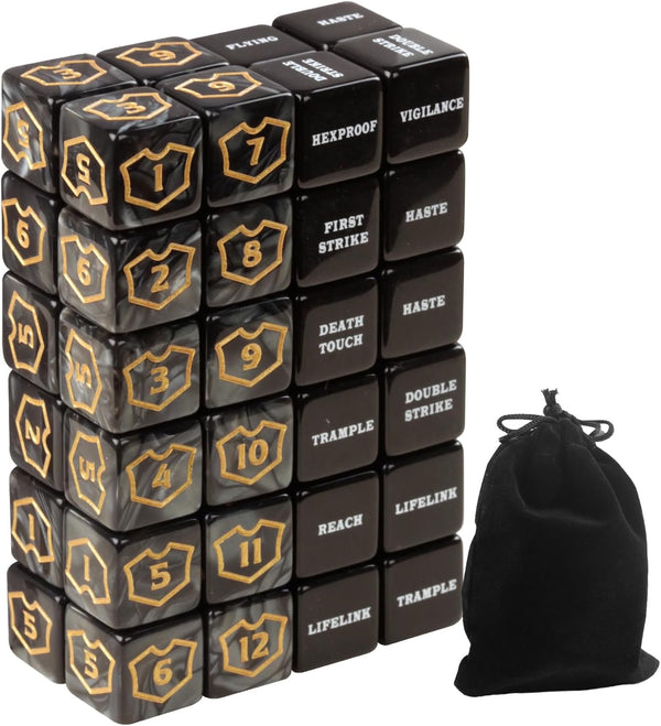 48 Pieces MTG Counter Keyword Counters, Life Counter Tokens Dice Buff Tokens for Magic Card Game Accessories
