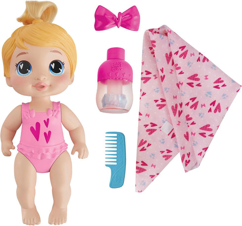 Baby Alive Shampoo Snuggle Harper Hugs, 11 Inch Water Baby Doll Playset, Toys for 3 Year Old Girls & Boys & Up