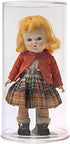 Pioneer Plastics 280C Round Plastic Display Cases for Dolls, Bears, Action Figures, 4" W x 8" H