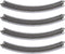 Kato USA Model Train Products Unitrack, 282mm (11") Radius 45-Degree Curve Track (4-Piece)