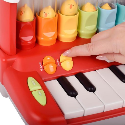 Musical Farm Animals Keyboard with Light-Up Piano, Silly Sounds & Learning Songs for Infants 6+ Months