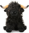 Cute Highland Cows Stuffed Animals - 10.5" Realistic Cow Plush Toy, Farm Plushie Gift for Kids