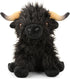 Cute Highland Cows Stuffed Animals - 10.5" Realistic Cow Plush Toy, Farm Plushie Gift for Kids