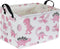 Rectangular Pink Baskets,Dinosaur Basket Cute Storage Basket Organizer for Kids Room Dinosaur