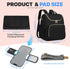Xocvji Backpack 4 1 Diaper Bag with Changing Pad, Crossbody in Convertible Baby Bag with Insulated Pockets and Stroller