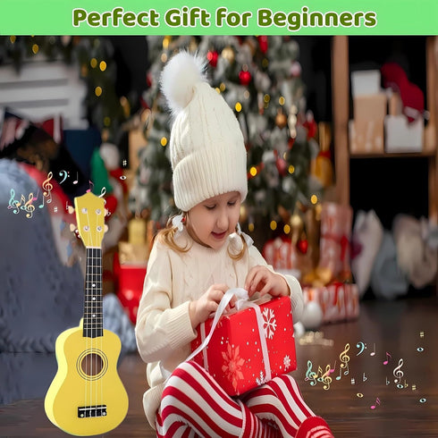 Kids Guitar Acoustic, Jakeloo 21 Inch Wooden Guitar Toy for 3-9 Year Old Boys and Girls, Musical Instrument