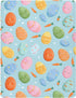 Pigsaly 27x39 Inch Crib Sheets Carrots Colorful Easter Eggs Baby Sheet for Standard Crib Mattress Boys Girls Toddler