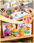 YILCER 3D 3D Set Mini Printed Animals with Eggs Flexible Articulated Fidget Wigglitz Toys Animals Figurines Cute Pocket