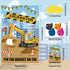 32 Hooqict Pin The Bucket on The Excavator Construction Party Games for Kids Birthday Pin the Games Construction Party
