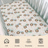 Cstdyfrv 28x52 Pastel Truck Tractor Baby Crib Sheets Blue Green Farm Tractors Stars Toddler Bedding Bed Sheets Farm